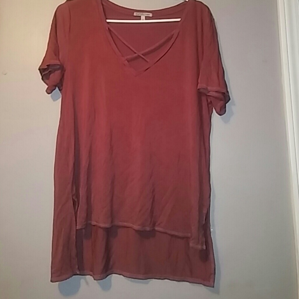 Flowy criss cross top